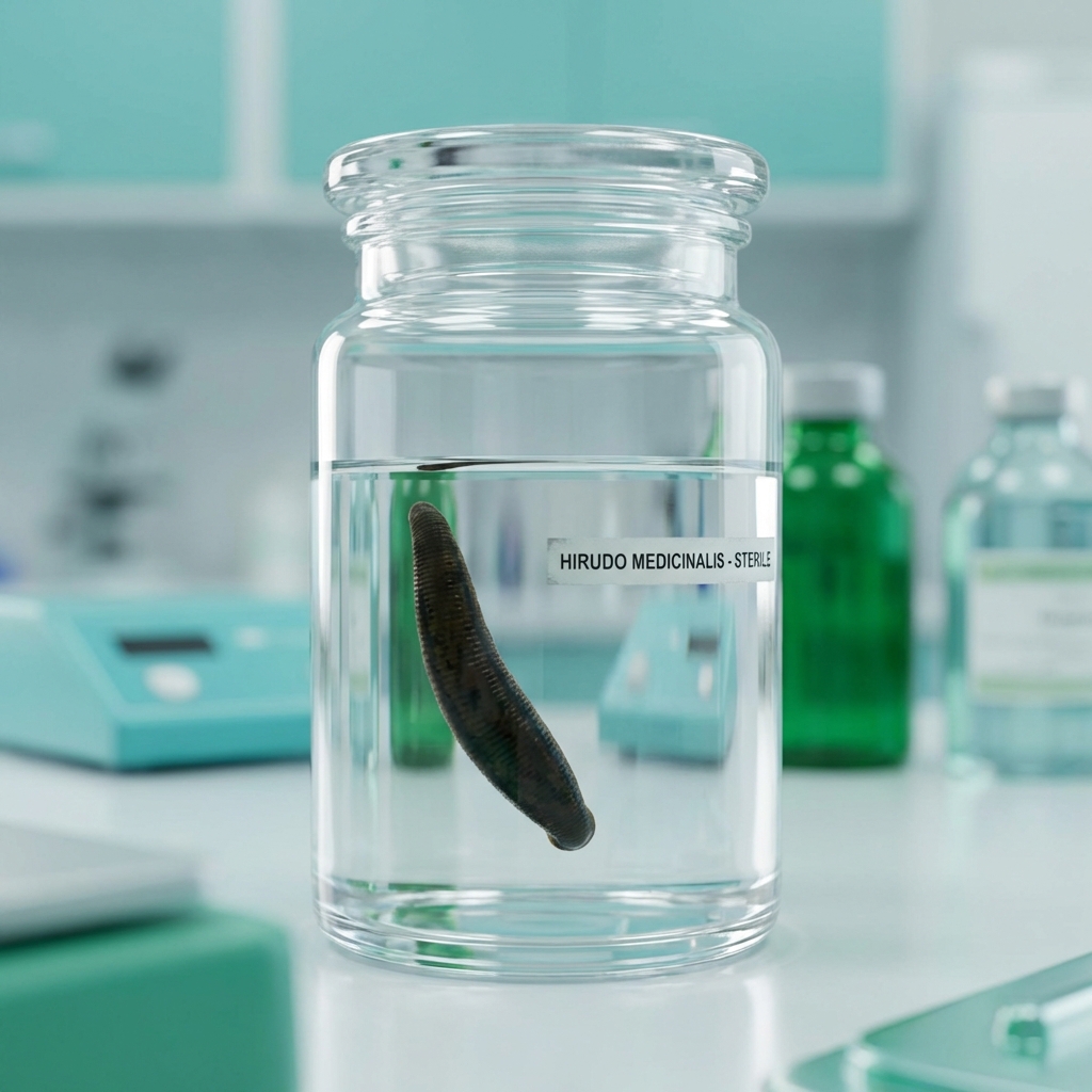 Hirudo Medicinalis - The Medicinal Leech in a sterile environment